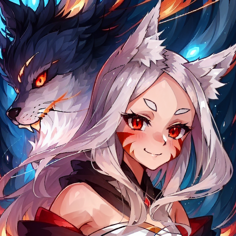 09921-4291742731-, nice_smile, creepy, horror, scary, (glowing_eyes_1.2),   1girl, shiro, shirokitsune, animal_ears, red_eyes, whisker_markings,.png